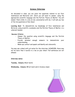 Science Interview