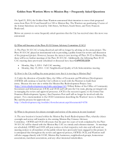 Golden State Warriors Move to Mission Bay &ndash; Frequently