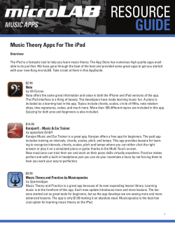 Music Theory Apps For The iPad