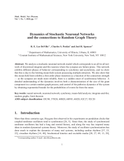 Dynamics of Stochastic Neuronal Networks and the
