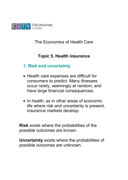 The Economics of Health Care