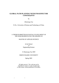 Global path planning with end-effector constraints