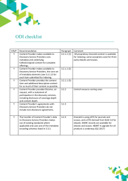 ODI checklist - Emerald Group Publishing