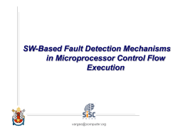 Faults Affecting Microprocessor Control