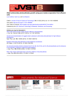 Alkali antimonides photocathodes growth using pure metals