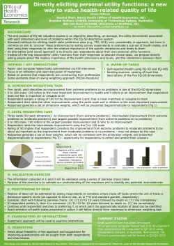 Directly eliciting personal utility functions: a new way to value health
