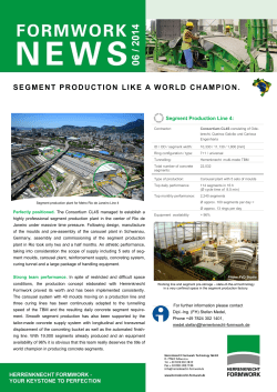Segment production like a World Champion