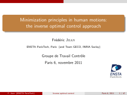 the inverse optimal control approach