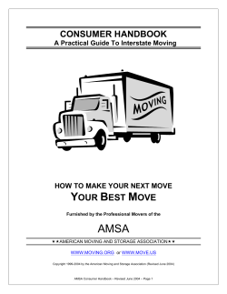 consumer handbook your best move