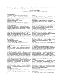 Property Coverage - Willis