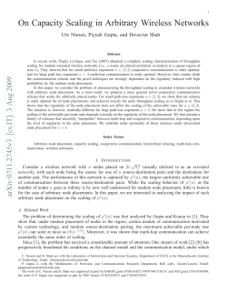 On Capacity Scaling in Arbitrary Wireless Networks