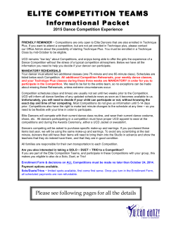Competition Packet 2015