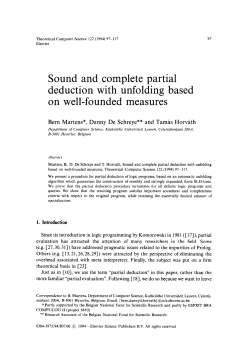 Sound and complete partial deduction with