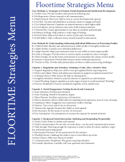 FLO OR TIME Strategies M enu