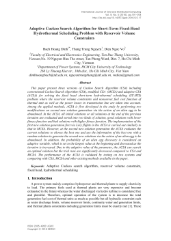 Adaptive Cuckoo Search Algorithm for Short-Term Fixed