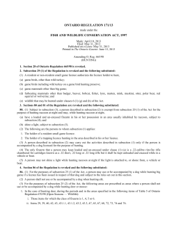 FISH AND WILDLIFE CONSERVATION ACT, 1997