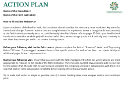 action plan - Faiths Forum for London
