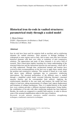 Historical iron tie-rods in vaulted structures: parametrical