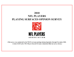 2010 nfl players playing surfaces opinion survey