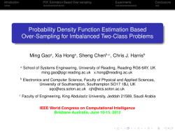 Probability Density Function Estimation Based Over