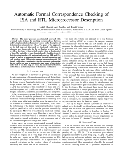 Automatic Formal Correspondence Checking of ISA and