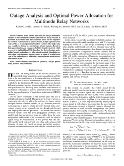 Outage Analysis and Optimal Power Allocation for Multinode Relay