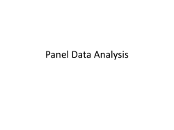 Panel Data Analysis