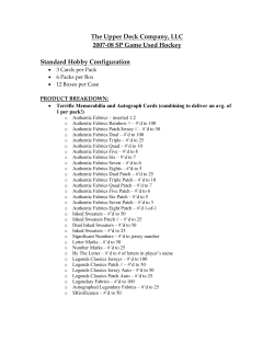 The Upper Deck Company, LLC 2007