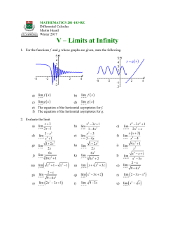 Limits at Infinity