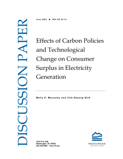 Effects of Carbon Policies and Technological Change on Consumer