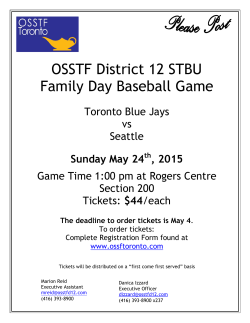 OSSTF District 12 STBU Family Day Baseball Game