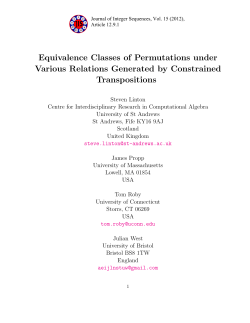 Equivalence Classes of Permutations under Various Relations