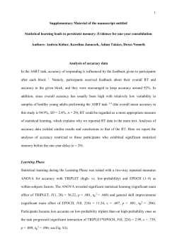 1 Supplementary Material of the manuscript entitled Statistical