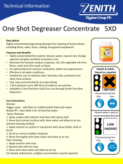 One Shot Degreaser Concentrate 5XD