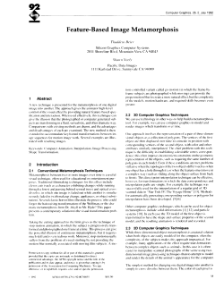 Feature-Based Image Metamorphosis