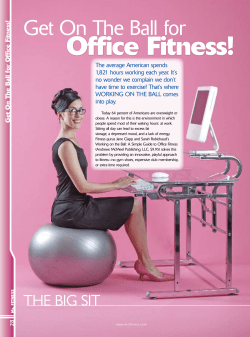 Office Fitness! - Evolution Chair