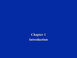 Chapter 1 - Introduction