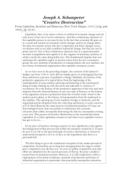 Capitalism, Socialism and Democracy
