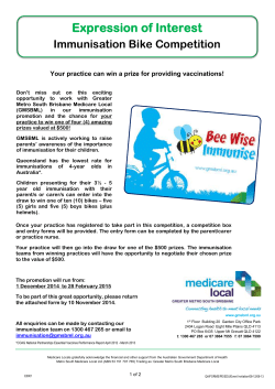 Immunisation Bike Competition Expression of
