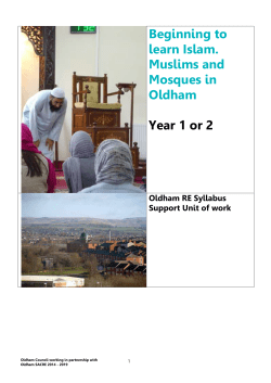 TITLE OF UNIT What do Muslims do at the Mosque