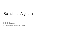 R ⋈ * S = * * ( R &times; S) sid