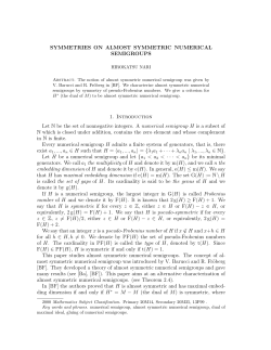 Symmetries on almost symmetric numerical semigroups