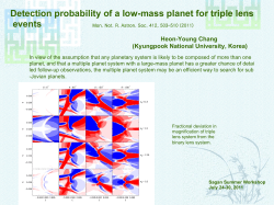 Detection probability of a low-mass planet for triple lens