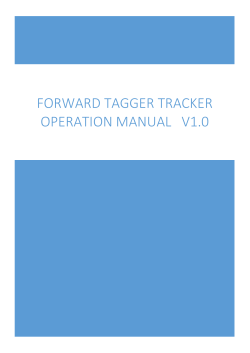Forward Tagger Tracker Operation Manual V1.0