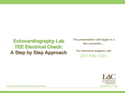 TEE Electrical Check - Intersocietal Accreditation Commission