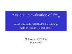 kgm62incagli - INFN-LNF