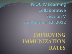 MOC IV Learning Collaborative Session V September 12, 2012