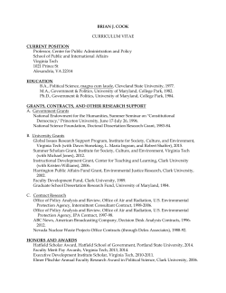 brian j - School of Public and International Affairs