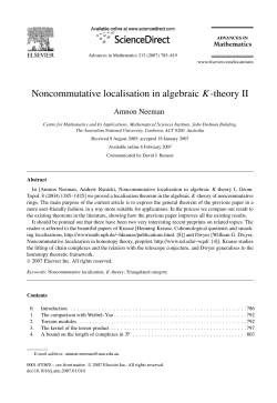 Noncommutative localisation in algebraic K