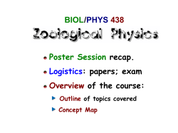 BIOL /PHYS 438 Poster Session